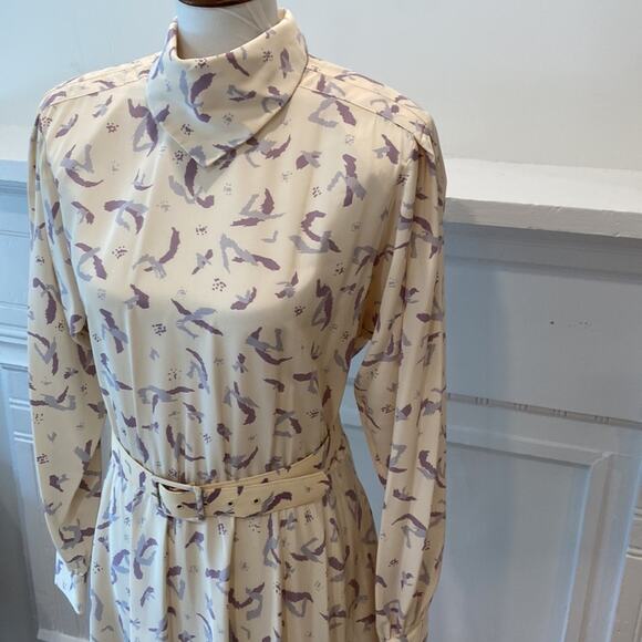 Vintage Dress 14 90s 80s Cottagecore Secretary Preppy Retro office RK Originals - Picture 5 of 17